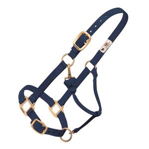 Weaver Custom Embroidered Hot Horse Halter Navy - Item # 22892