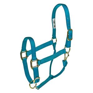 Weaver Custom Embroidered Hot Horse Halter Hurricane Blue - Item # 22892
