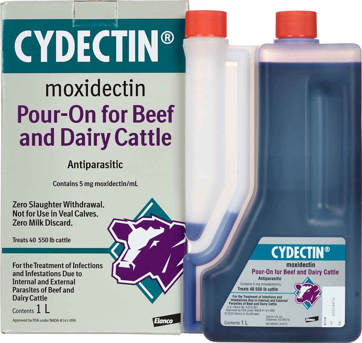 Cydectin Pour-On for Beef Dairy Cattle Elanco Animal Health - Pour-on ...