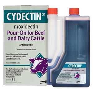 Cydectin Pour-On for Beef and Dairy Cattle 1 liter (dosage chamber) - Item # 22941