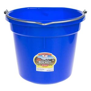 Flat Back 20 Quart Bucket Blue - Item # 23006