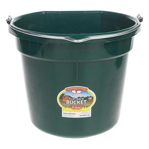 Flat Back 20 Quart Bucket Green - Item # 23006