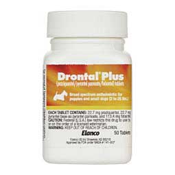 Drontal Plus for Dogs 2-25 lbs 50 ct - Item # 230RX