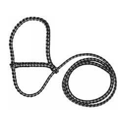 Braided Nylon Halter Black/Silver - Item # 23138