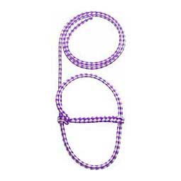 Braided Nylon Halter White/Violet - Item # 23138