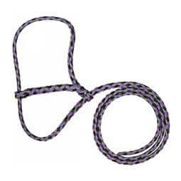 Braided Nylon Halter Silver/Black/Purple - Item # 23138