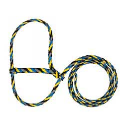 Braided Nylon Halter Yellow/Blue/Silver/Black - Item # 23138