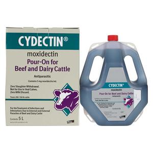 Cydectin Pour-On for Beef and Dairy Cattle 5 liter - Item # 23251