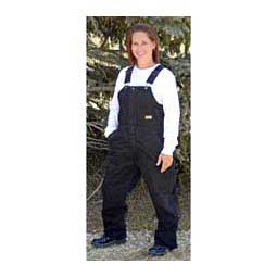 Sanded Insulated Womens Bib Overalls - Short Black - Item # 23444