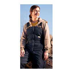 Sanded Insulated Womens Bib Overalls - Short Black - Item # 23444