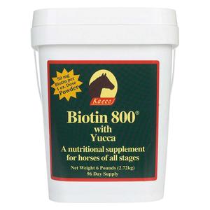 Biotin 800 with Yucca Nutritional Hoof Supplement for Horses Powder 6 lb (48-96 days) - Item # 23594