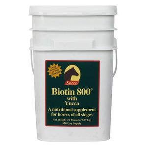 Biotin 800 with Yucca Nutritional Hoof Supplement for Horses Powder 20 lb (160-320 days) - Item # 23595