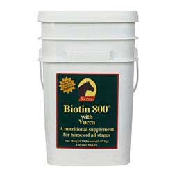 Biotin 800 with Yucca Nutritional Hoof Supplement for Horses Powder 20 lb (160 - 320 days) - Item # 23595
