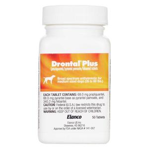 Drontal Plus for Dogs 26-60 lbs 50 ct - Item # 236RX