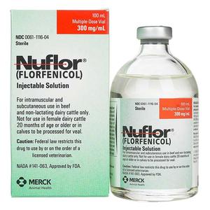 Nuflor (Florfenicol) Injectable Solution for Cattle 100 ml - Item # 242RX