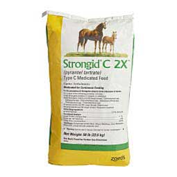 Strongid C 2X (Double Strength) Continuous Feeding Horse Dewormer 50 lb - Item # 24347
