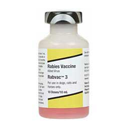 Rabvac 3 Rabies Vaccine for Dogs, Cats and Horses 10 ml - Item # 24568