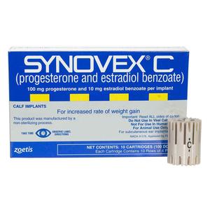 Synovex C Calf Implants 100 dose - Item # 24781
