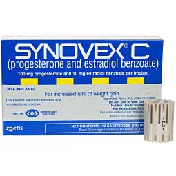 Synovex C Calf Implants 100 dose - Item # 24781