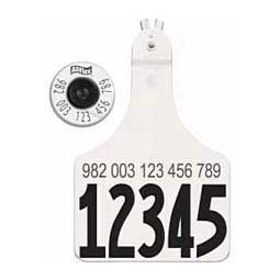 HDX EID Ear Tags + A-Tag Cow Numbered Matched Set White 25 ct - Item # 25032