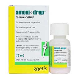 AmoxiDrop for Dogs & Cats 50 mg/ml 15 ml - Item # 255RX