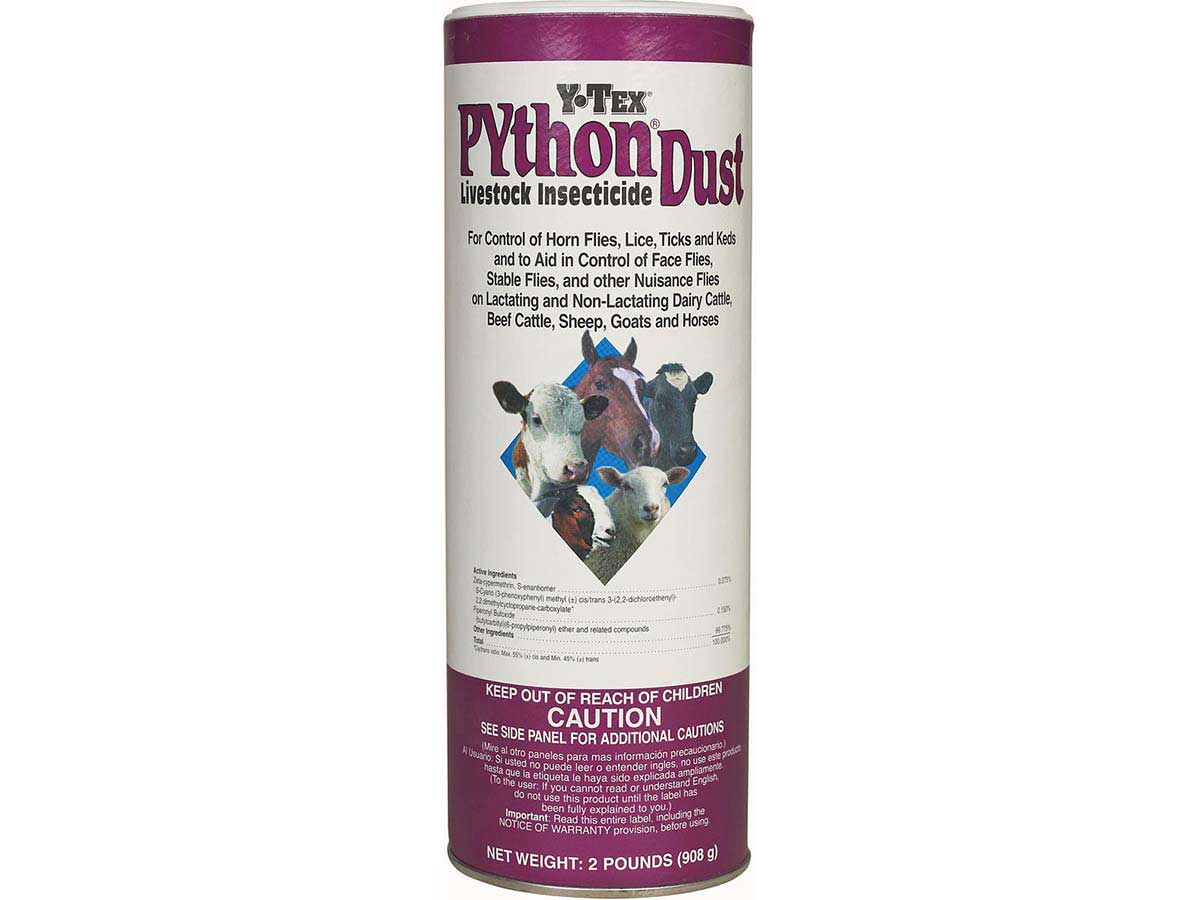Python Livestock Insecticide Dust 2 lb Item 25733