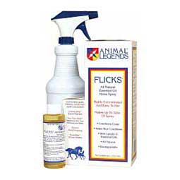 Flicks All Natural Essential Oil Horse Spray 4 oz (makes 32 ounces) - Item # 25738