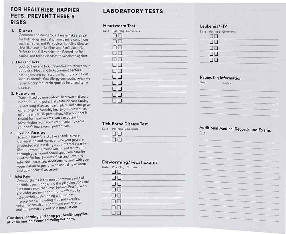 valley-vet-pet-records-for-dog-and-cats-instruments-health for Free Printable Medical Record For Dogs Valley Vet - Pet Records for Dog and Cats - Instruments | Health for Free Printable Medical Record For Dogs