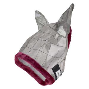 Supermask II Horse Fly Mask with Ears Gray/Maroon - Item # 25996