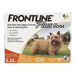 Frontline Plus for Dogs 6 doses (8 wks or older, 5-22 lbs) - Item # 26053