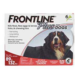 Frontline Plus for Dogs 6 doses (89-132 lbs) - Item # 26056