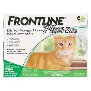Frontline Plus for Cats 6 doses - Item # 26057