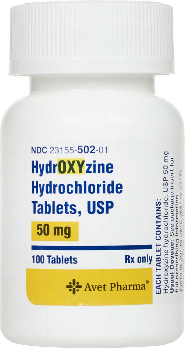 Hydroxyzine Hcl For Dogs Cats Horses Generic Brand May Vary Safe Pharmacy Respiratory Horse R
