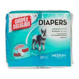Simple Solutions Disposable Dog Diapers M (30 ct) - Item # 26583