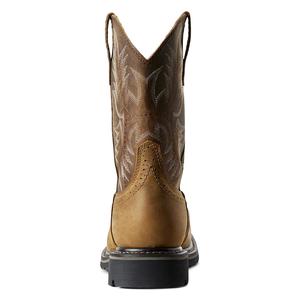 Sierra Wide Square Toe 10-in Mens Work Boots Aged Bark - Item # 26647