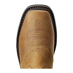 Sierra Wide Square Toe 10-in Mens Work Boots Aged Bark - Item # 26647