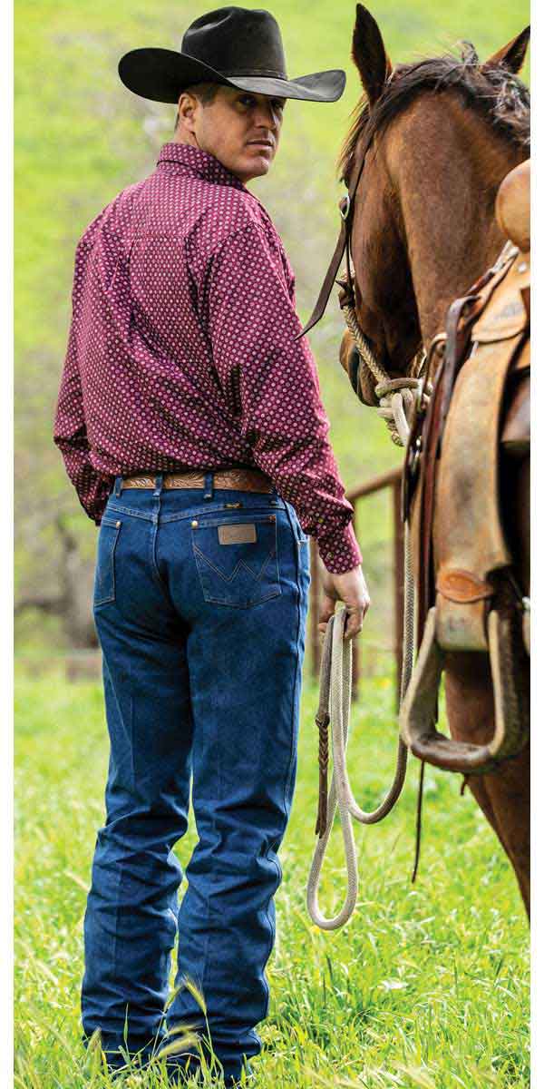 13MWZ Cowboy Cut Original Fit Prewashed Mens Jeans Wrangler - Mens Clothing