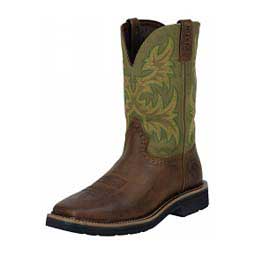 Stampede Square Toe 11" Work Cowboy Boots Hunter Green - Item # 28469