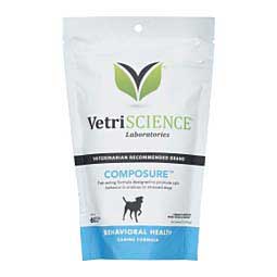 Composure Behavioral Health Canine Formula Bite-Sized Chews Regular (over 25 lbs) 60 ct - Item # 28508