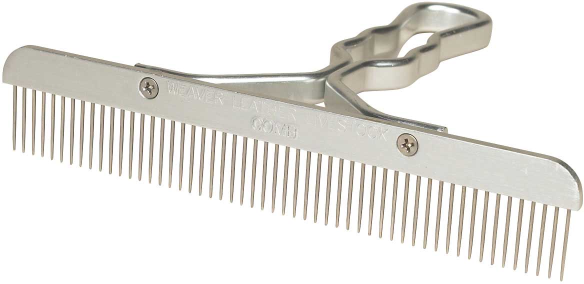 Stainless Steel Show Comb Weaver Livestock Brushes Combs Supplies