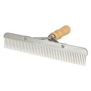 Stainless Steel Show Comb Wood handle - Item # 28728