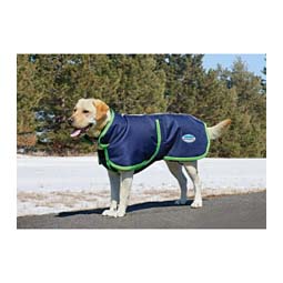 Comfitec Parka with Belly Wrap 1200 Denier Dog Blanket Navy/Lime - Item # 28975C