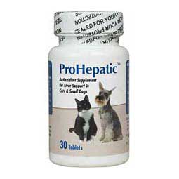 ProHepatic Liver Support for Dogs and Cats Cats or small dogs (30 ct) - Item # 29027