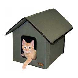 Heated Kitty House Olive - Item # 29150