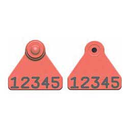 Sheep Mini Ear Tags - Numbered Red - Item # 29172
