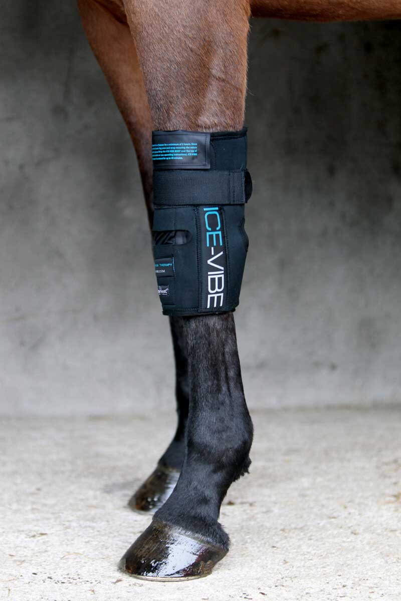 Horseware ICE VIBE KNEE BOOTS Cool Vibrating Circulation Therapy Wraps NEW STYLE