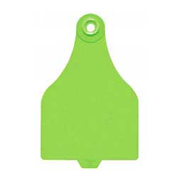 DuFlex Extended Panel Blank Large Cattle ID Ear Tags Neon Green - Item # 29509