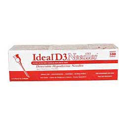 Stainless Steel D3 Hypodermic Needles 100 ct (16 ga x 3/4 in) - Item # 29876