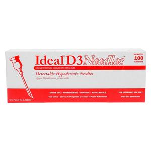 Stainless Steel D3 Hypodermic Needles 100 ct (16 ga x 1 1/2 in) - Item # 29878