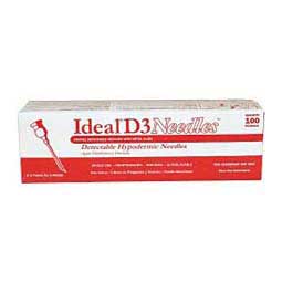 Stainless Steel ''D3'' Hypodermic Needles 100 ct (18 ga x 1'') - Item # 29880